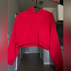 Cropped Red Hoodie